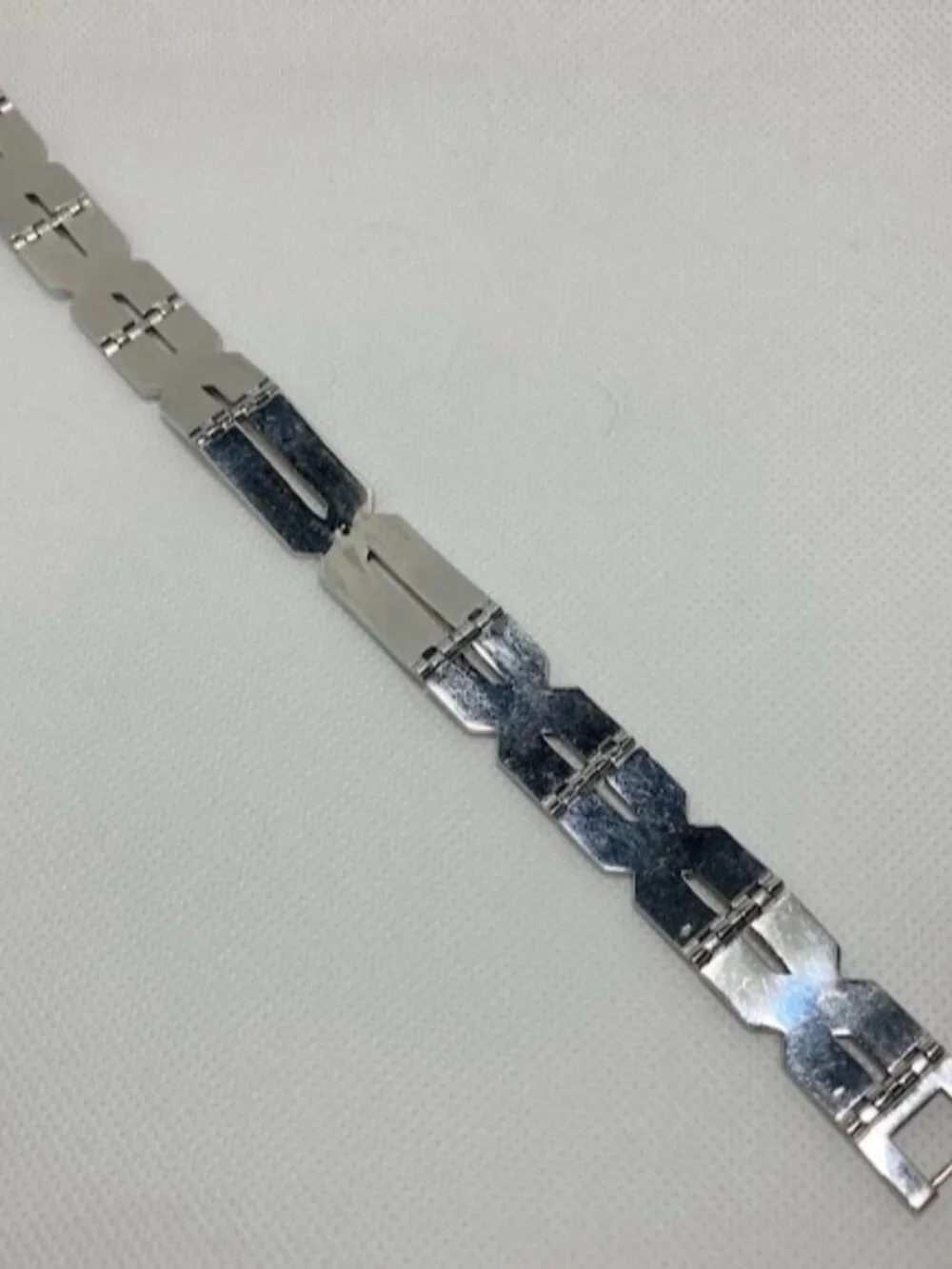 Dolan Bullock Vintage Mens Milan Diamond Two-Tone Bracelet 18k Stainless Steel
